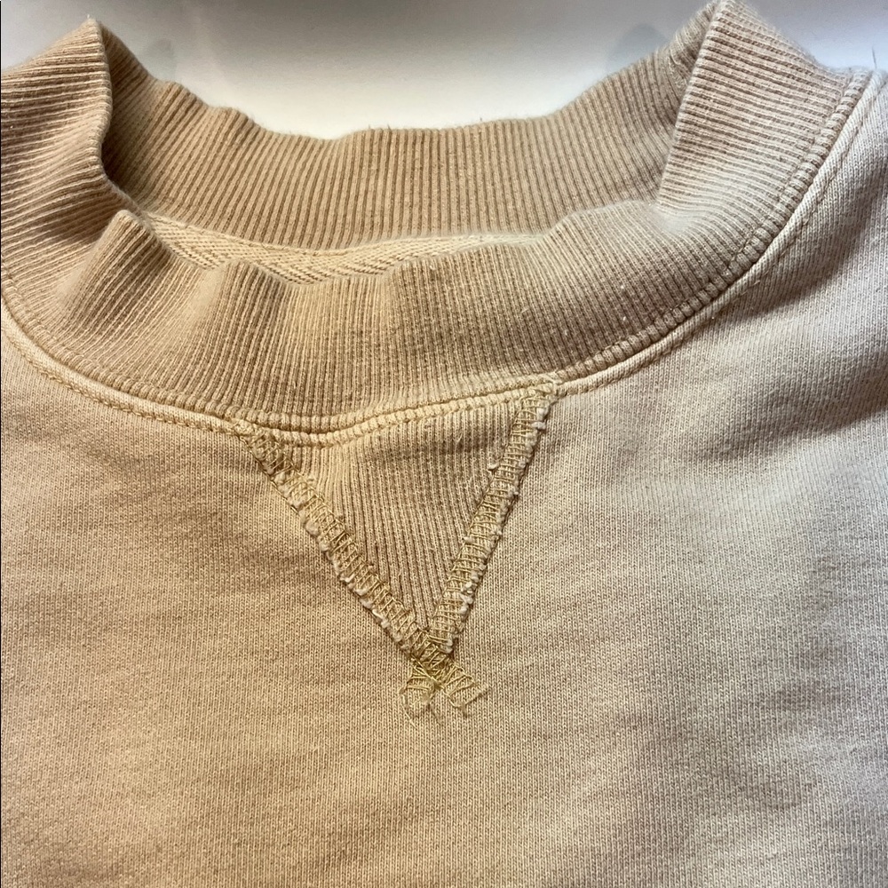 PacSun Beige Crew Neck Sweater sweatshirt unisex